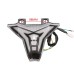 RP6630-2004 LED Tail Light Rear Brake Light Integrated Indicator Turn Signals For Kawasaki Z1000 2014-2016 Kawasaki Ninja ZX10R 2016-2020 Kawasaki Ninja 400 2018-2023 Kawasaki ZX6R 2019-2022 Kawasaki Z400 2019-2023