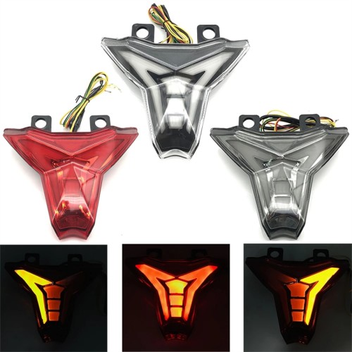 RP6630-2004 LED Tail Light Rear Brake Light Integrated Indicator Turn Signals For Kawasaki Z1000 2014-2016 Kawasaki Ninja ZX10R 2016-2020 Kawasaki Ninja 400 2018-2023 Kawasaki ZX6R 2019-2022 Kawasaki Z400 2019-2023
