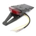 RP6630-4002K Universal Off-road Motorcycle Motocross Dirt Bike Custom Motorbike Rear Fender LED Brake Tail Light Lamp Bracket