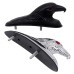 RP6630-4015 Eagle Head Motorcycle Front Fender Ornament With LED Red Eyes For Honda Mudguard Decoration Custom