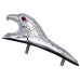 RP6630-4015 Eagle Head Motorcycle Front Fender Ornament With LED Red Eyes For Honda Mudguard Decoration Custom