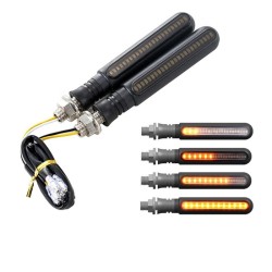 RP6640-1019B Universal Sequential LED indicators motorcycle Set  with brake light and daytime driving light