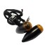RP6640-2024 Universal E24 Chrome LED Bullet Turn Signal Lights Amber Lens