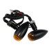 RP6640-2024 Universal E24 Chrome LED Bullet Turn Signal Lights Amber Lens