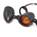 RP6640-2025 Universal Black LED Bullet Turn Signal Lights Red Lens