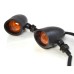 RP6640-2025 Universal Black LED Bullet Turn Signal Lights Red Lens