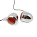 RP6640-2026C Universal Chrome LED Bullet Turn Signal Lights Amber Lens