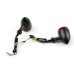 RP6640-2028 Universal Black LED Bullet Turn Signal Lights Smoke Lens