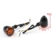 RP6640-2028 Universal Black LED Bullet Turn Signal Lights Smoke Lens