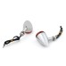 RP6640-2028 Universal Black LED Bullet Turn Signal Lights Smoke Lens
