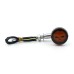 RP6640-2028 Universal Black LED Bullet Turn Signal Lights Smoke Lens