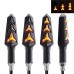 RP6640-2041 Universal Fish Bone Style Sequential Flowing LED Motorcycle Turn Signal Light