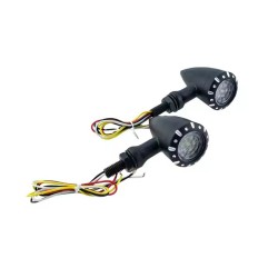 RP6640-2044 Universal Motorcycle Bullet Red Yellow LED Brake Running Turn Signal Tail Light Customs