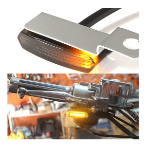 RP6640-2061K Universal Handlebar indicators LED  sequential turn signals Universal tinted