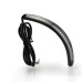 RP6640-5005B Universal Motorcycle Tail Brake Stop Turn Signal Integrated 3258 LED Light StripLed color: Red brake and stop, Amber turn signal