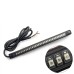 RP6640-5005B Universal Motorcycle Tail Brake Stop Turn Signal Integrated 3258 LED Light StripLed color: Red brake and stop, Amber turn signal