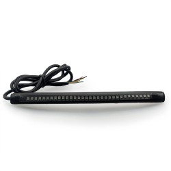 RP6640-5005B Universal Motorcycle Tail Brake Stop Turn Signal Integrated 3258 LED Light StripLed color: Red brake and stop, Amber turn signal