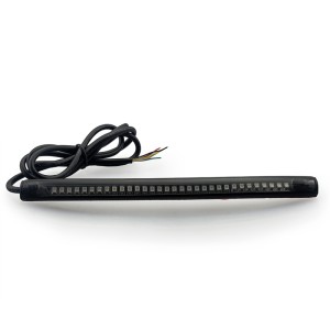 RP6640-5005B Universal Motorcycle Tail Brake Stop Turn Signal Integrated 3258 LED Light StripLed color: Red brake and stop, Amber turn signal