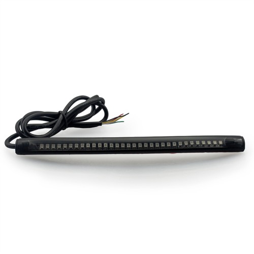 RP6640-5005B Universal Motorcycle Tail Brake Stop Turn Signal Integrated 3258 LED Light StripLed color: Red brake and stop, Amber turn signal