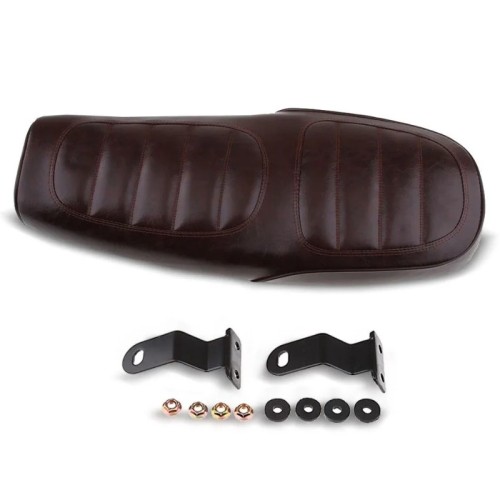 RP7730-2022Z Seat for Cafe Racer or Scrambler Rebuilding  Flat brown For Honda CG125 CB 250 350 550 650 GN125 GN250 Yamaha SR Cafe Racer