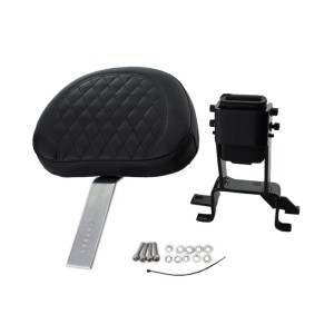 RP7770-1022C Plug N Go Driver Backrest For Indian Springfield Special Edition Later Indian Roadmaster Elite 2024-Later, 2020, 2018 Indian Roadmaster with PowerBand Audio Package 2024-Later