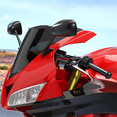 RP8810-1114 Motorcycle Windshield Windscreen, Double Bubble for Honda CBR1000RR 2004-2007