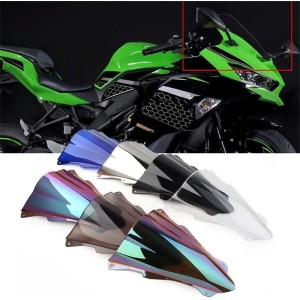 RP8810-1239 Motorcycle Windshield Windscreen for Kawasaki ZX-25R 2020-Later ZX-4R/ZX-4RR 2023-Later