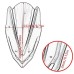 RP8810-1255 Motorcycle Windshield Windscreen for KAWASAKI Z900/A2 2017-2019