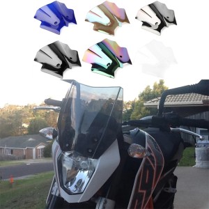 RP8810-1303 Motorcycle Windshield Windscreen for KTM Duke 690/690R 2012-2018