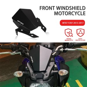 RP8810-1630B Motorcycle Windshield Windscreen for Yamaha MT-07 FZ-07 2013-2017