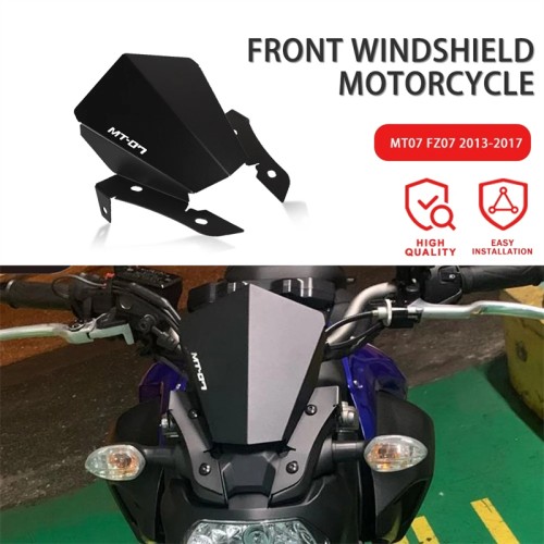 RP8810-1630B Motorcycle Windshield Windscreen for Yamaha MT-07 FZ-07 2013-2017
