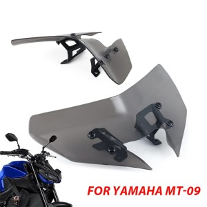 RP8810-1636K Motorcycle Windshield Windscreen for Yamaha MT-09 FZ-09 2017-2020 MT-09 SP FZ-09 SP 2017-2020
