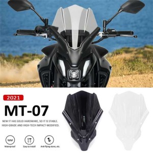 RP8810-1640 Motorcycle Windshield Windscreen for Yamaha MT-07 2021-2024