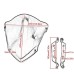 RP8810-1642 Motorcycle Windshield Windscreen for Yamaha MT-09 FZ-09 2013-2016