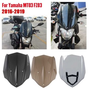 RP8810-1647 Motorcycle Windshield Windscreen for Yamaha MT-03 FZ-03 2016-2019