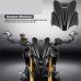 RP8810-1659B Motorcycle Windshield Windscreen Aluminum Kit Deflector Fairing Cover for Yamaha MT-09/FZ09 MT-09 SP 2021-2023