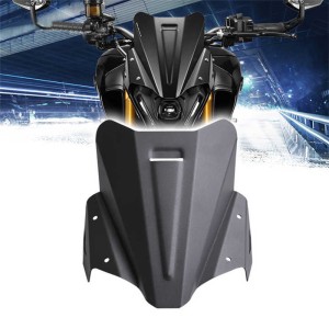 RP8810-1659B Motorcycle Windshield Windscreen Aluminum Kit Deflector Fairing Cover for Yamaha MT-09/FZ09 MT-09 SP 2021-2023