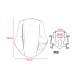 RP8810-1712 Motorcycle Windshield Windscreen for Ducati Diavel 2014-2018 Diavel Dark 2014-2016