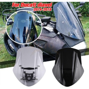 RP8810-1712 Motorcycle Windshield Windscreen for Ducati Diavel 2014-2018 Diavel Dark 2014-2016