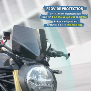 RP8810-1714 Motorcycle Windshield Windscreen for Ducati MONSTER 797 2017-2020