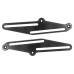 RP8830-1010B Motorcycle Windshield Mount Bracket Kits for Yamaha Tenere 700 Models 2019-Later