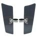 RP8880-1026 66-80mm Motorcycle Front Fork Windshield Deflectors for Honda Kawasaki Suzuki Yamaha